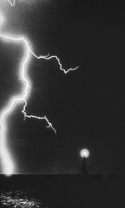 Lightning on Lake Michigan