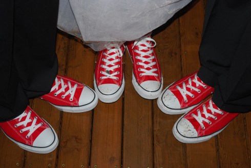 The Bride, her father, and her husband